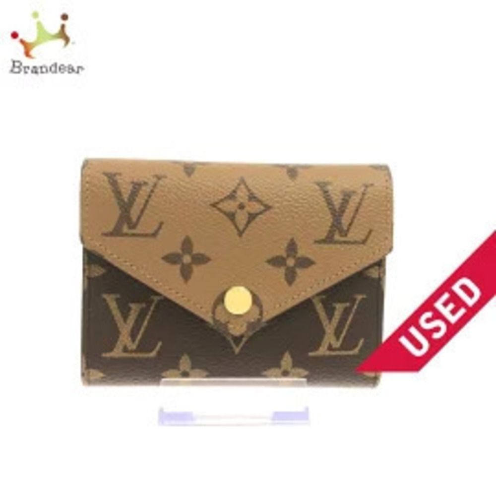 LOUIS VUITTON Portefeuille Victorine Tri fold Wallet Monogram Reverse Canvas